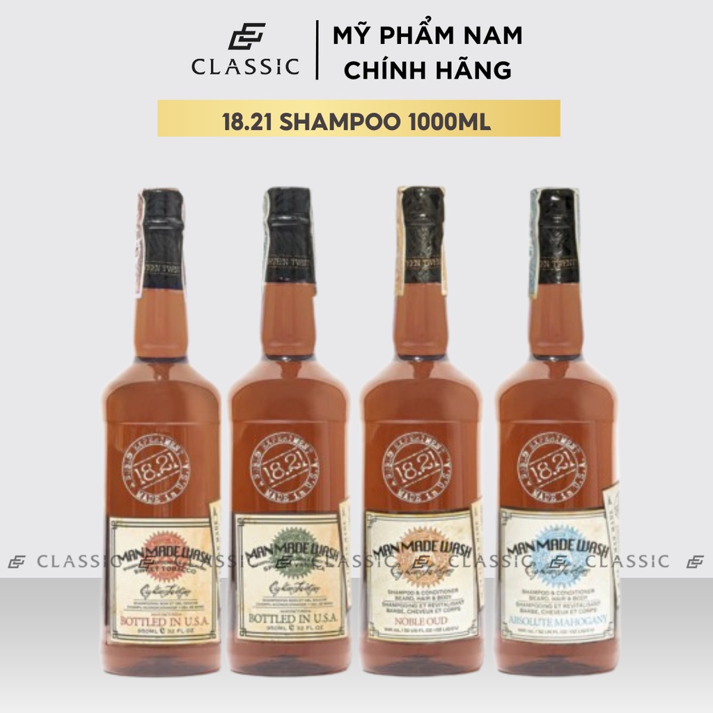 Sữa Tắm Gội 18.21 Man Made Wash 1000ml