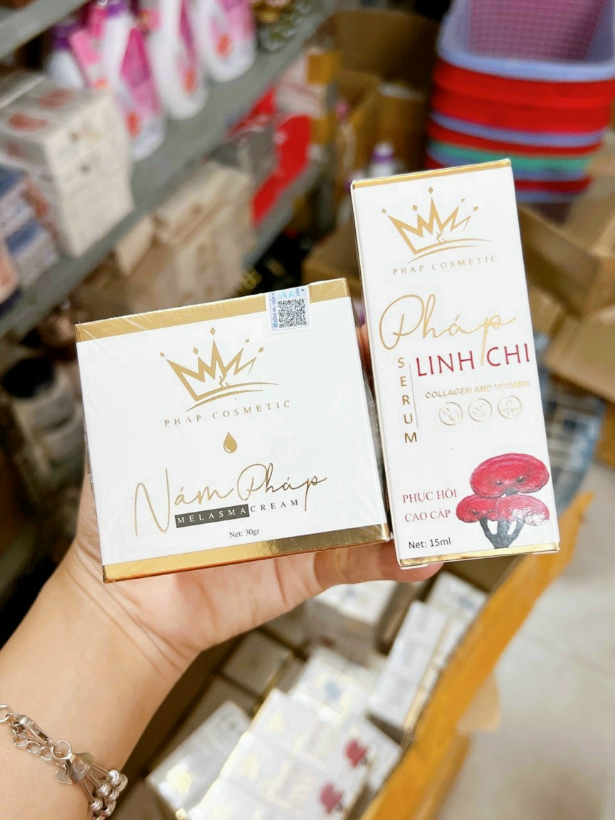 kem nám pháp tặng serum linh chi