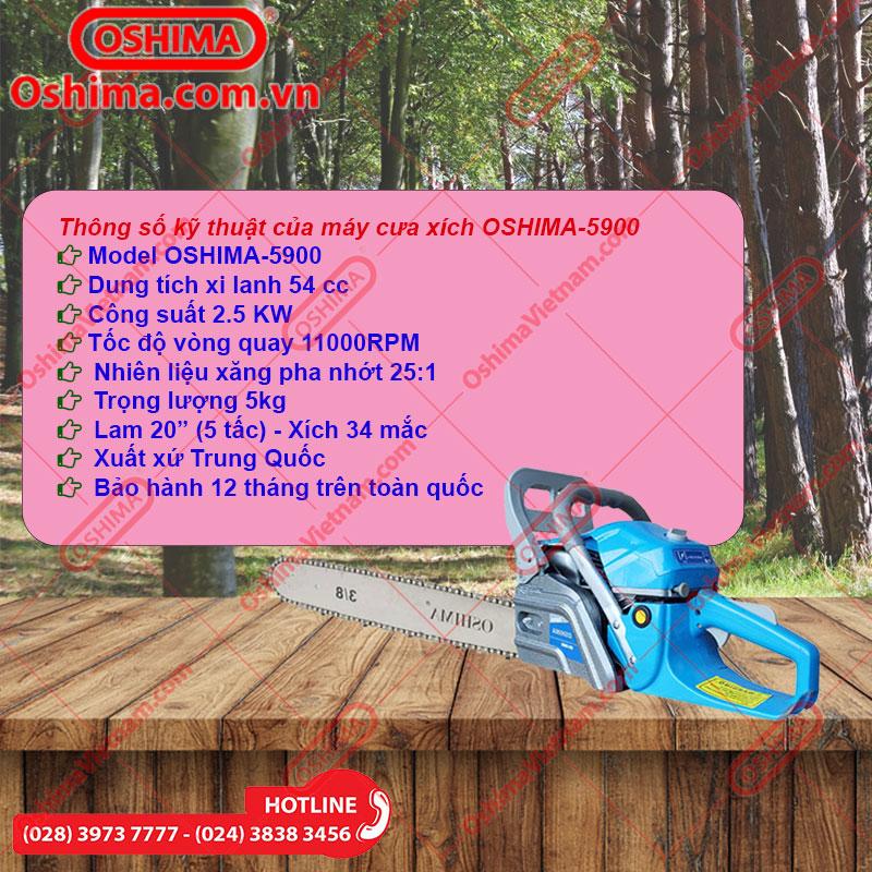 [HCM]Máy cưa xích Oshima 5900