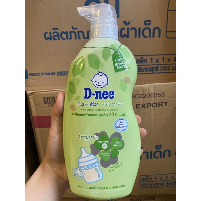 NEW Nước rửa bình sữa Dnee Organic chai 620ml