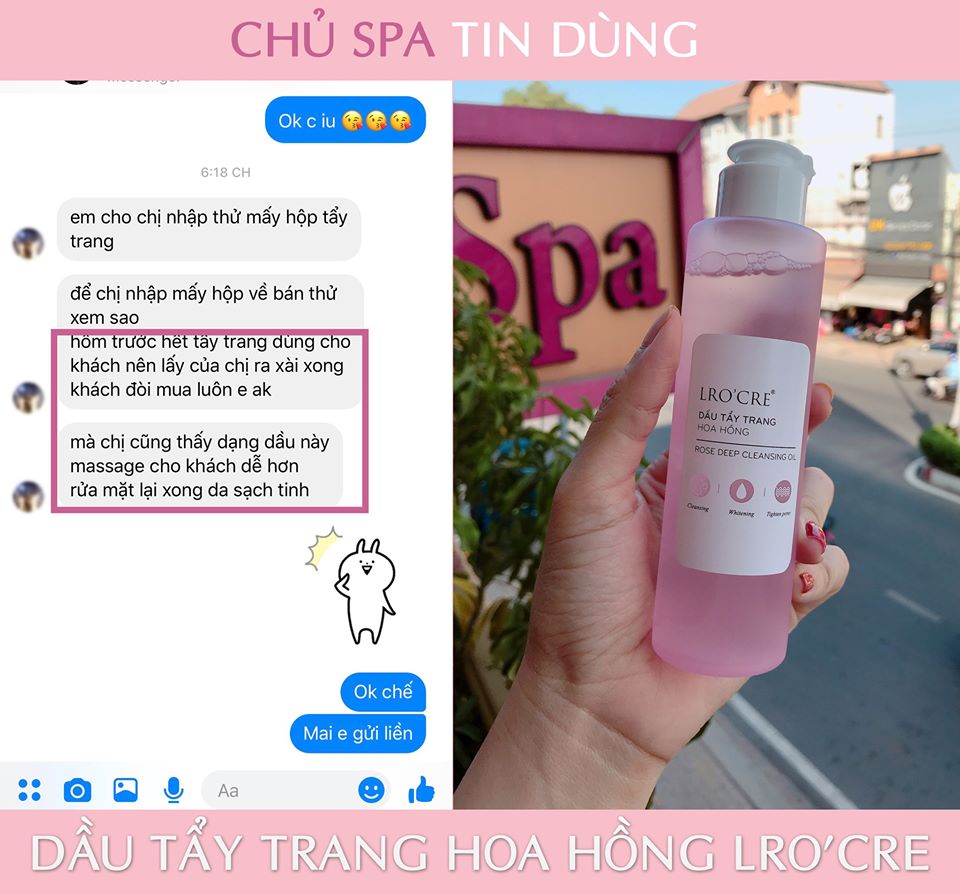 Nước tẩy trang hoa hồng LRO'CRE