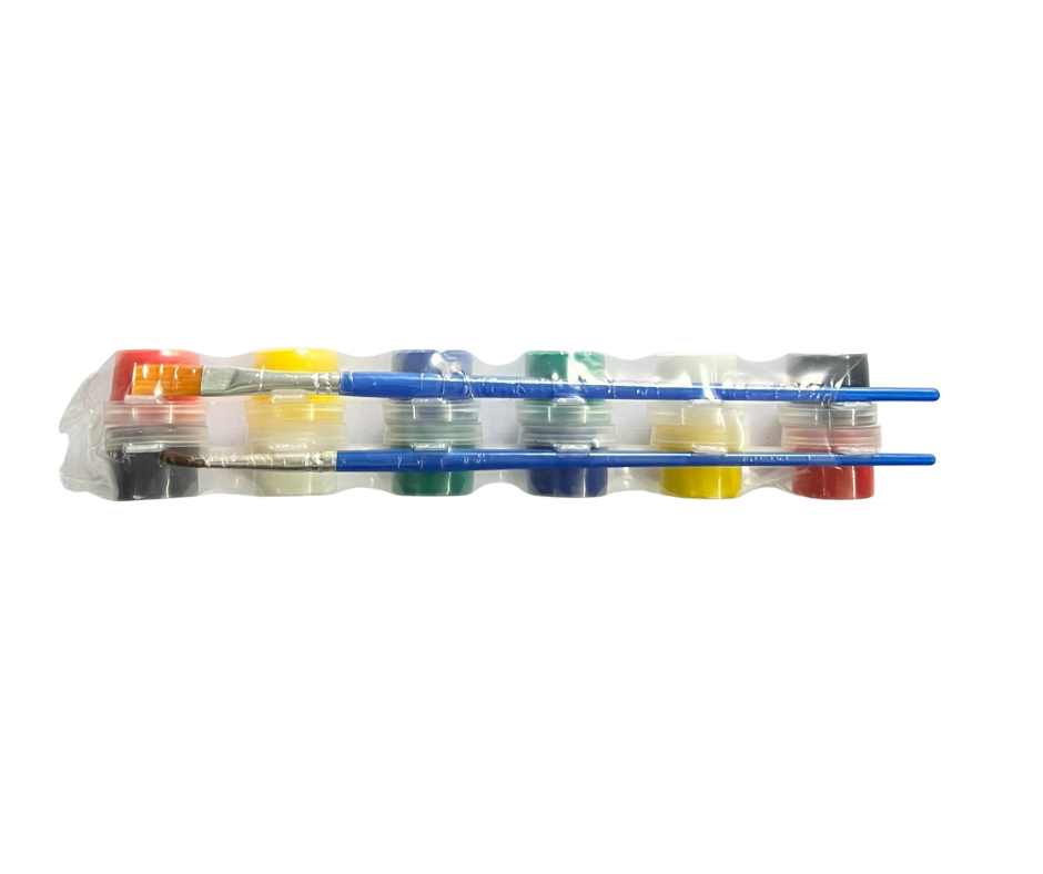 Set 12 màu vẽ cơ bản Acrylic 5ml (tặng kèm 2 cọ vẽ)