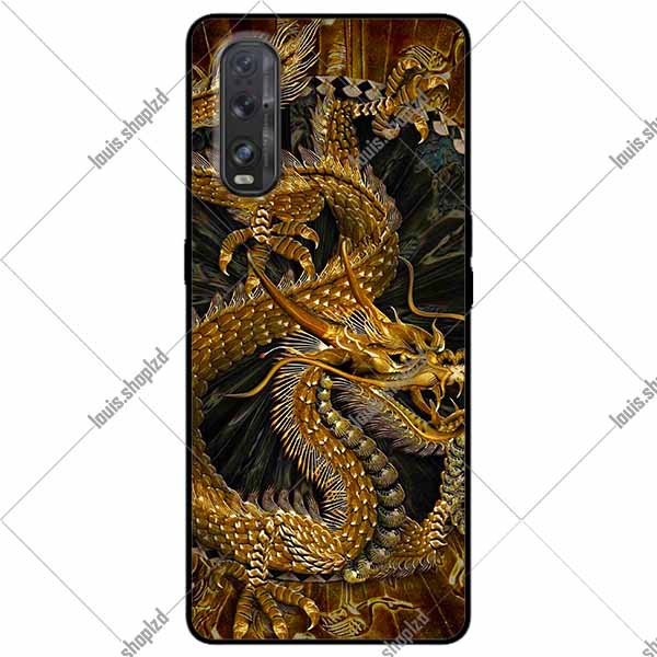 Ốp lưng oppo find x2 - rồng nền đen