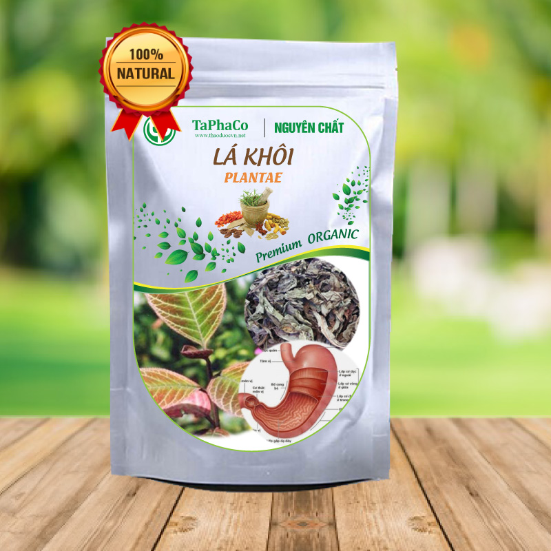 Lá khôi tía sấy khô 500g - tấn phát