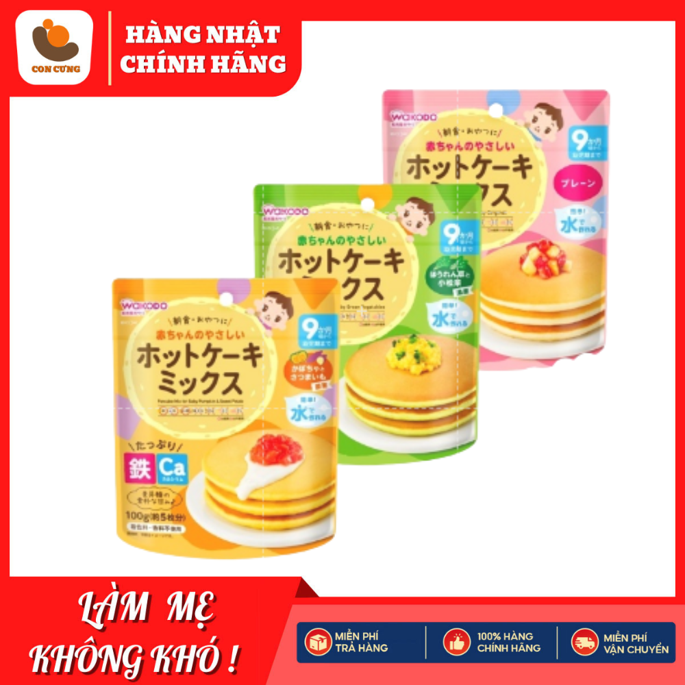 Bột làm bánh rán cho bé ăn dặm Wakodo date [DATE 2/2024]
