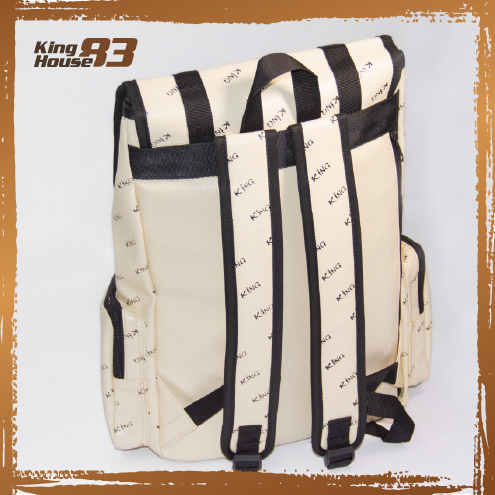 Balo Da Backpack Unisex Chống Nước Balo Backpack King 3-Màu Kem