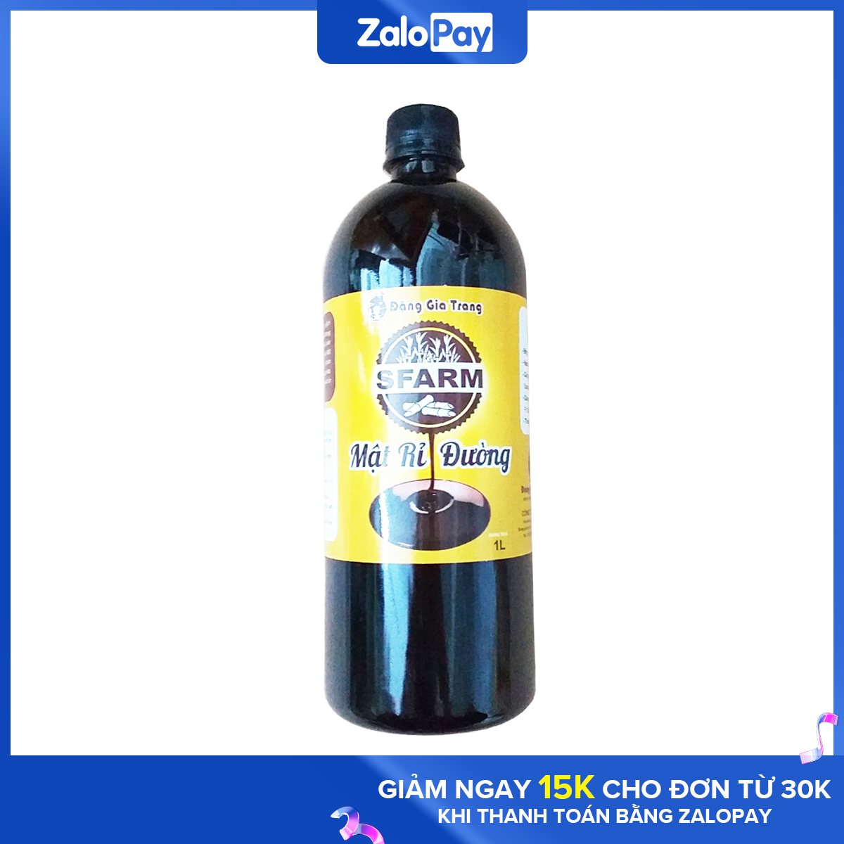 Mật Rỉ Đường Nguyên Chất Chai 1 Lít