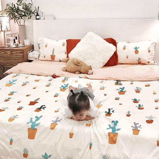 Set 5 món cotton poly nhập Mẫu Xương Rồng