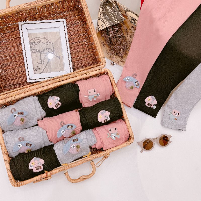Combo 3 quần legging bé gái siêu đẹp