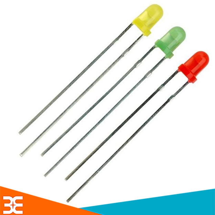 Gói 100 Con Led Phủ Màu 3mm màu đỏ