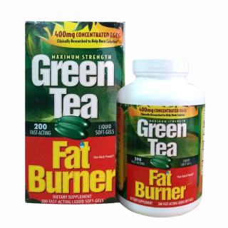 GREEN TEA FAT BURNER - VIÊN UỐNG TRÀ XANH ĐỐT CHÁY MỠ THỪA, GIẢM CÂN HIỆU QUẢ AN TOÀN thumbnail