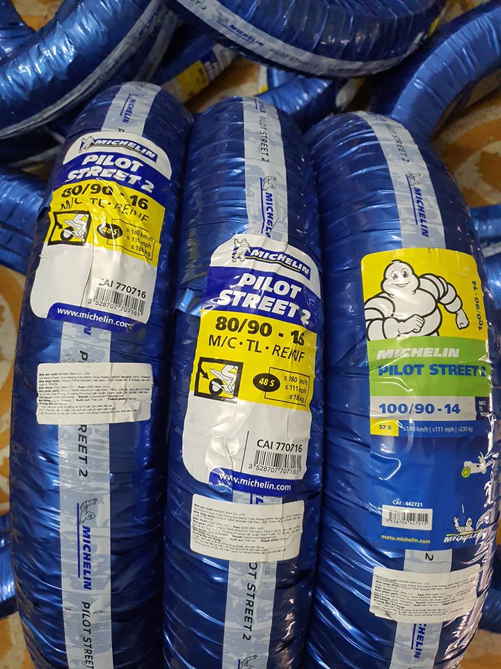 Lốp/vỏ xe máy Michelin 80/90-16 Pilot Street 2