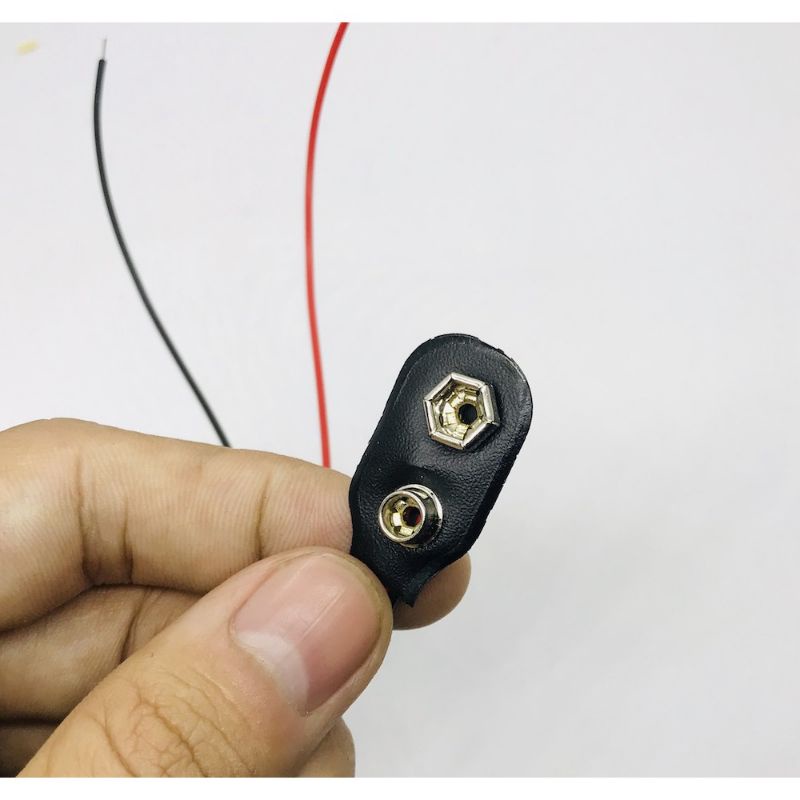 Jack dây nối pin 9v đế nối pin 9v vuông