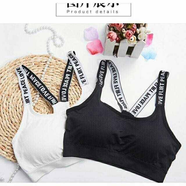 Áo Bra dây chéo 2 màu Đen Trắng