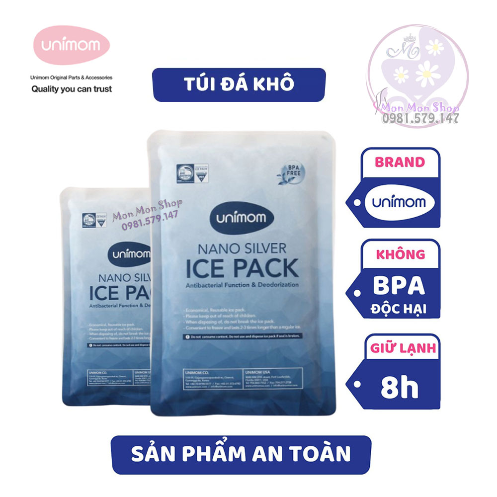Made in Korea Túi đá khô diệt khuẩn giữ lạnh sữa Unimom UM871857