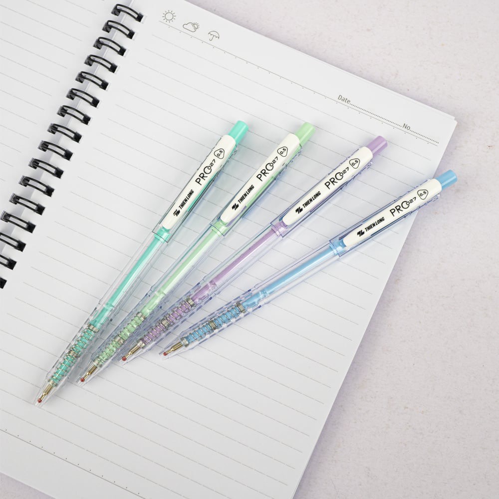 Bút bi màu pastel pro 027 thiên long tl-105 )