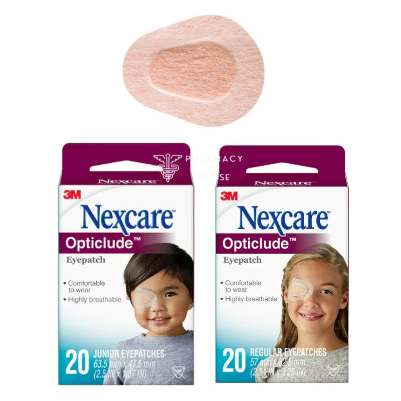 Miếng băng dán mắt Nhược Thị Junior 1357 / Regular 1539 3M Nexcare Eye Patch (tùy chọn)
