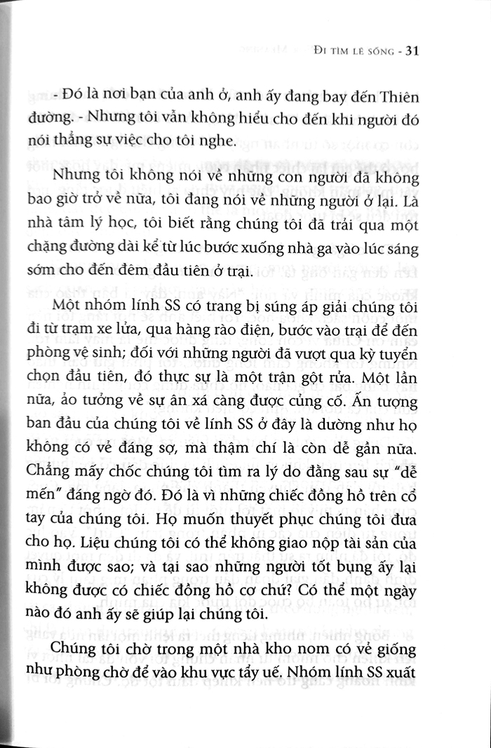 Sách - Đi tìm lẽ sống - Man's search for meaning