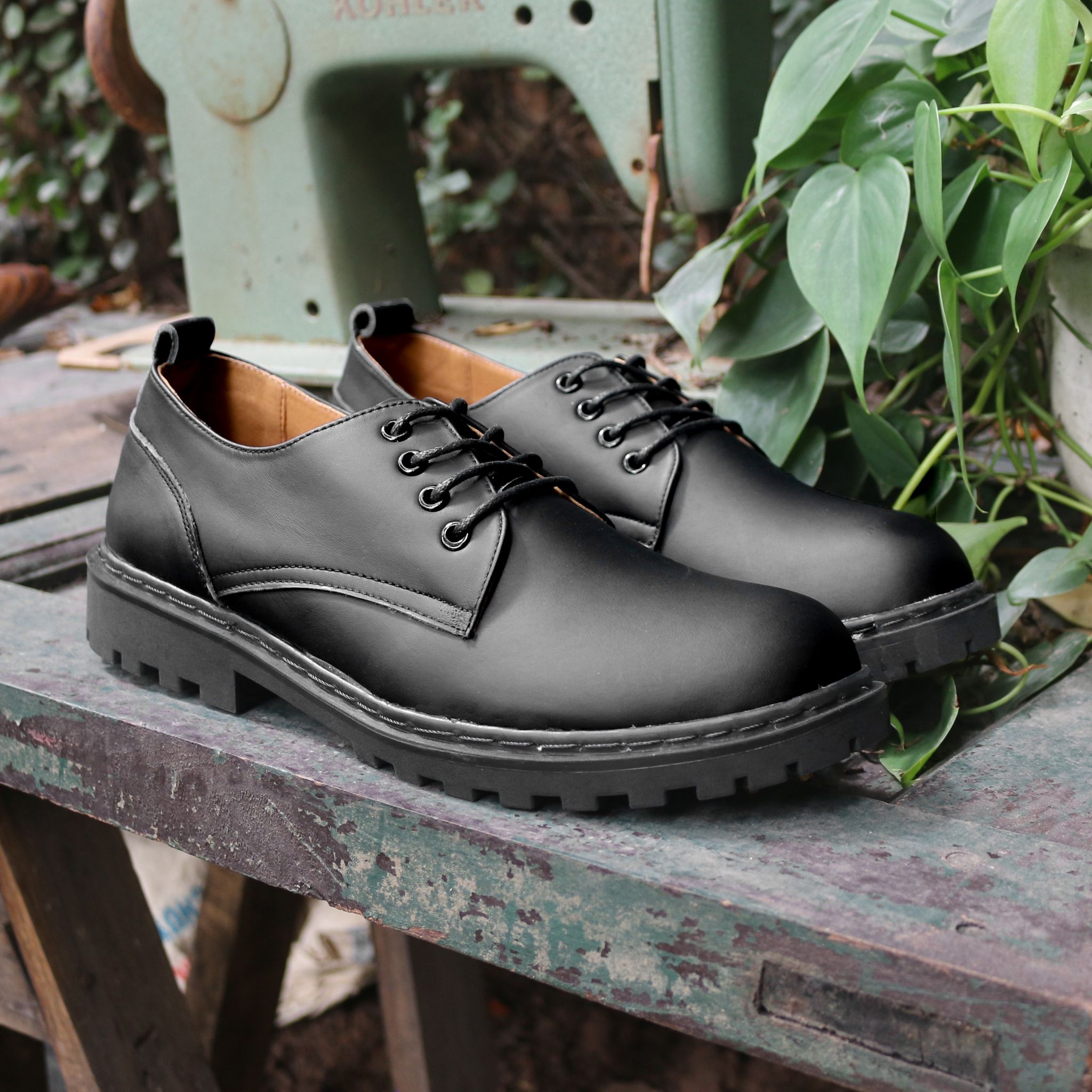 Giày đốc Da Nam Dốc.088 da bò Lucas Shoes
