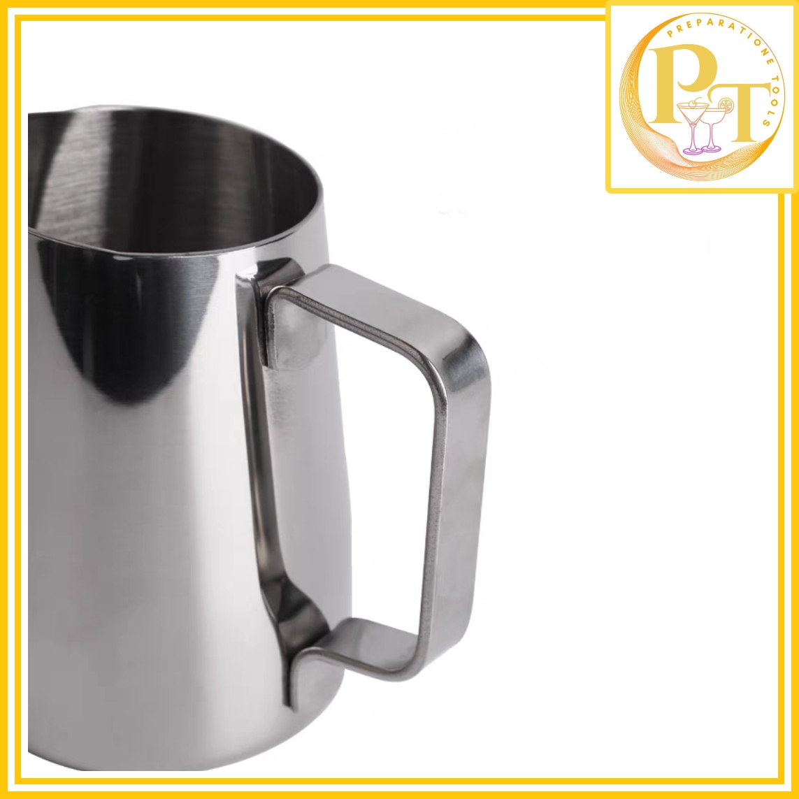 Ca đong đánh sữa inox có vạch chia định lượng