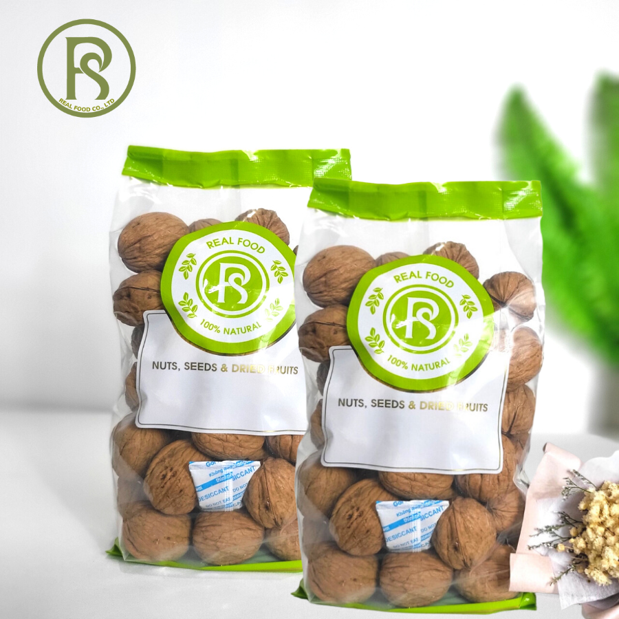 [2024] Hạt Óc Chó Vàng Nguyên Vỏ REAL FOOD