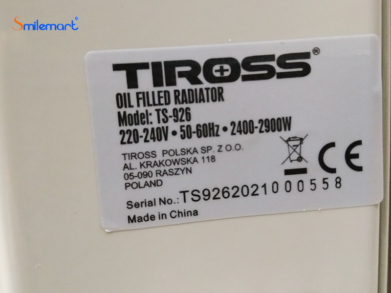 Lò sưởi dầu Tiross TS926 13 thanh