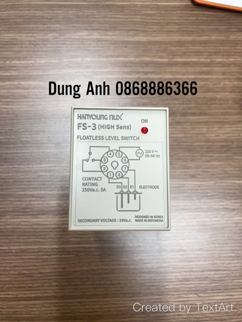 Rơ le mức nước Hanyoung FS-3A
