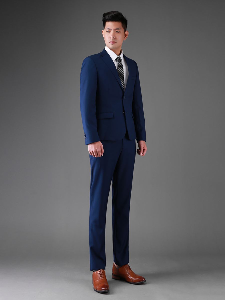 ASOS DESIGN country wedding navy color range skinny wool mix suit vest in  navy windowpane | ASOS