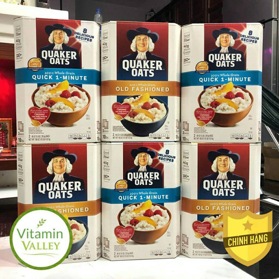 [HCM]NỮA THÙNG YẾN MẠCH QUAKER OATS (2.3KG) LOẠI cán mõng