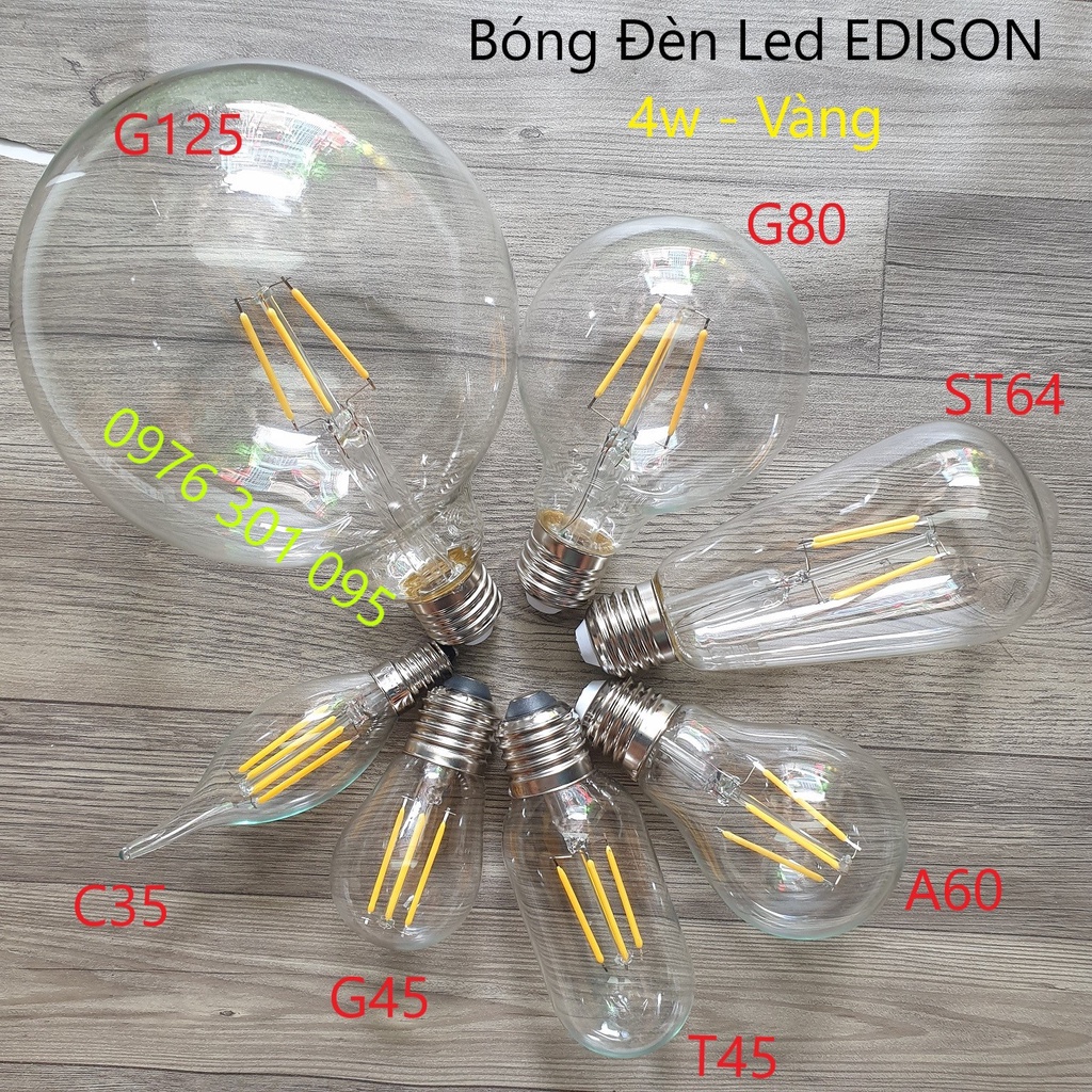 Bóng Led EDISON nhiều loại [Giả Sợi Đốt]