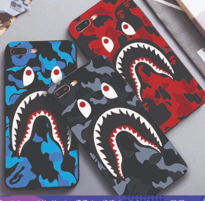 Ốp Lưng Iphone ⚡ Ốp Lưng Điện Thoại Iphone Bape Cá Mập ⚡ Full Các Dòng Iphone