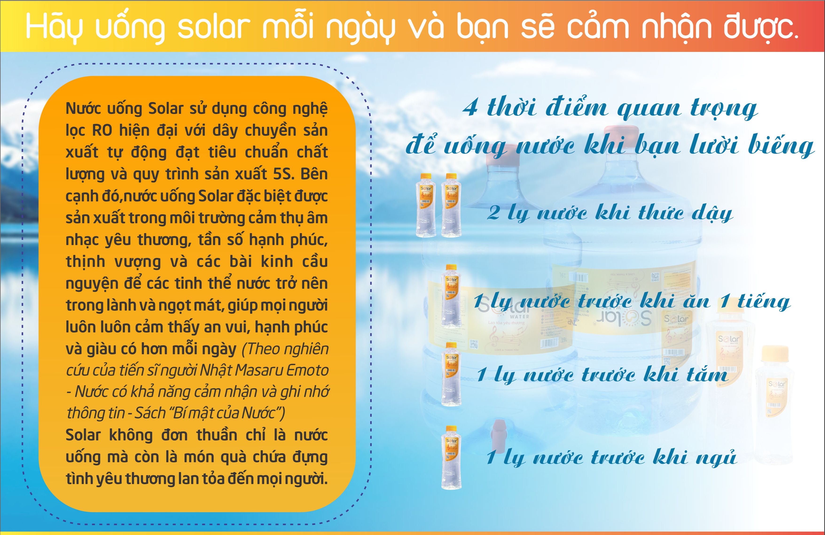 Bình 19l Nước uống Yêu Thương Solar