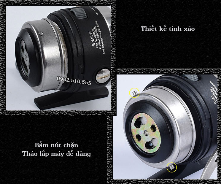 Máy Cuốn Cước Săn Cá inox 304