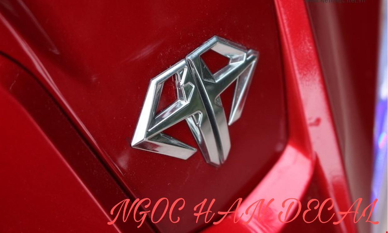 [HCM]Cặp logo AirBlade mạ crom màu bạc -- NGỌC HÂN DECAL