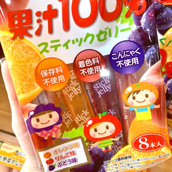 Thạch que Ribon 100% nước ép trái cây