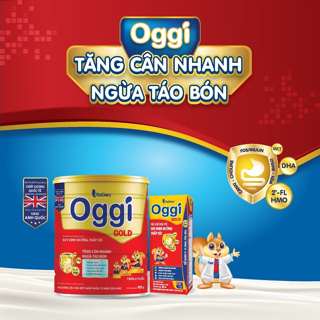 Sữa Bột Oggi Gold 900g Date 2026 (Cho bé 1-10 tuổi)