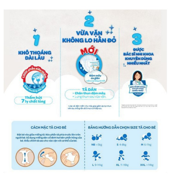 Tã Dán Sơ Sinh Huggies Size S56 MIẾNG
