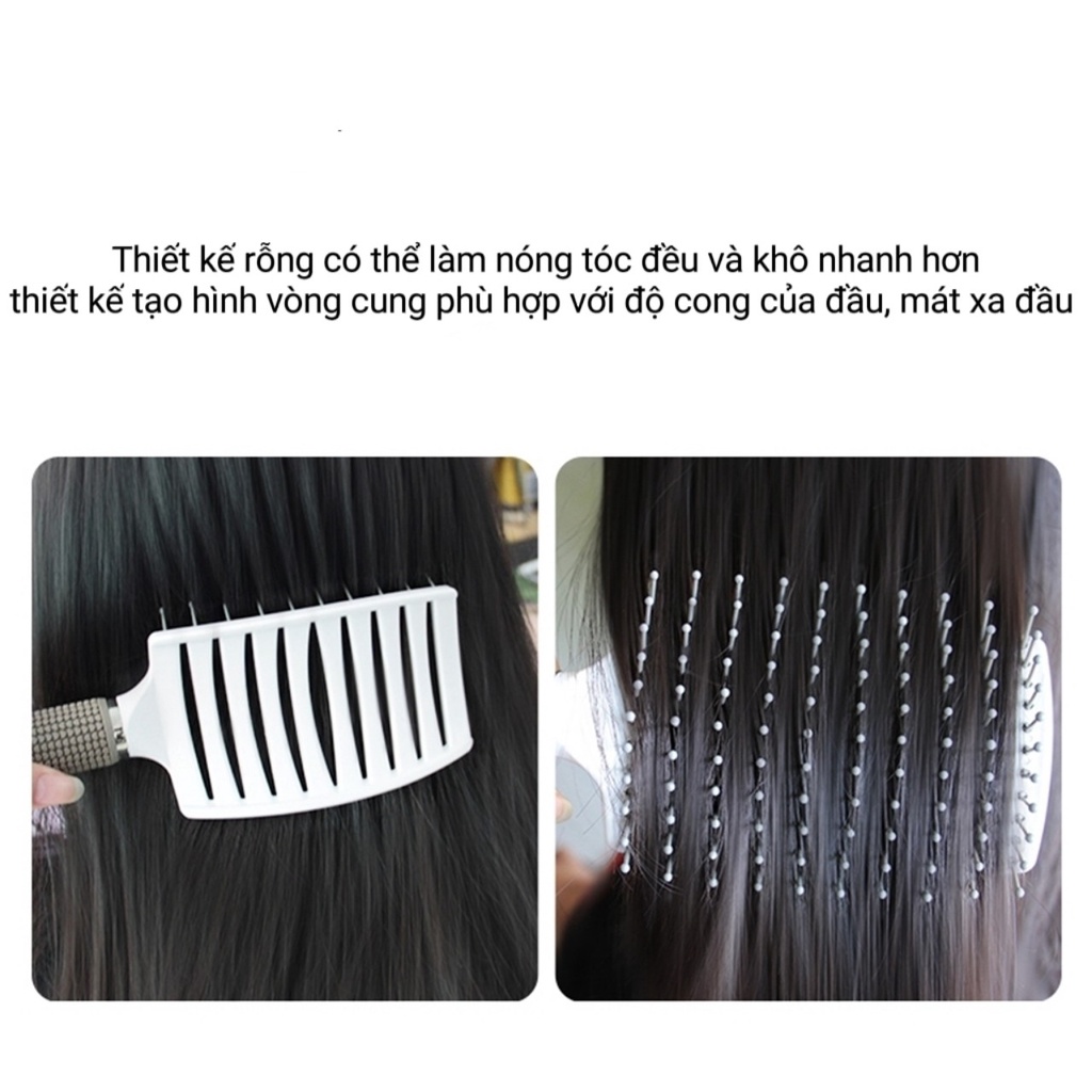 [MÀU NGẪU NHIÊN] Lược Chải Tóc Gỡ Rối Làm Phồng Tóc Tạo Kiểu
