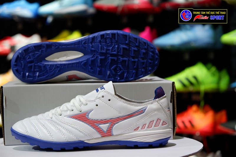 GIÀY đá bóng Mizuno MORELIA TF - TRẮNG XANH