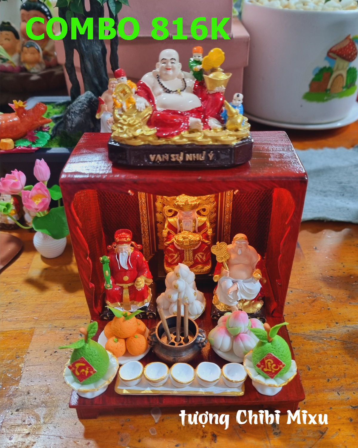 Bàn thờ Thần Tài Thổ Địa mini nhiều mẫu