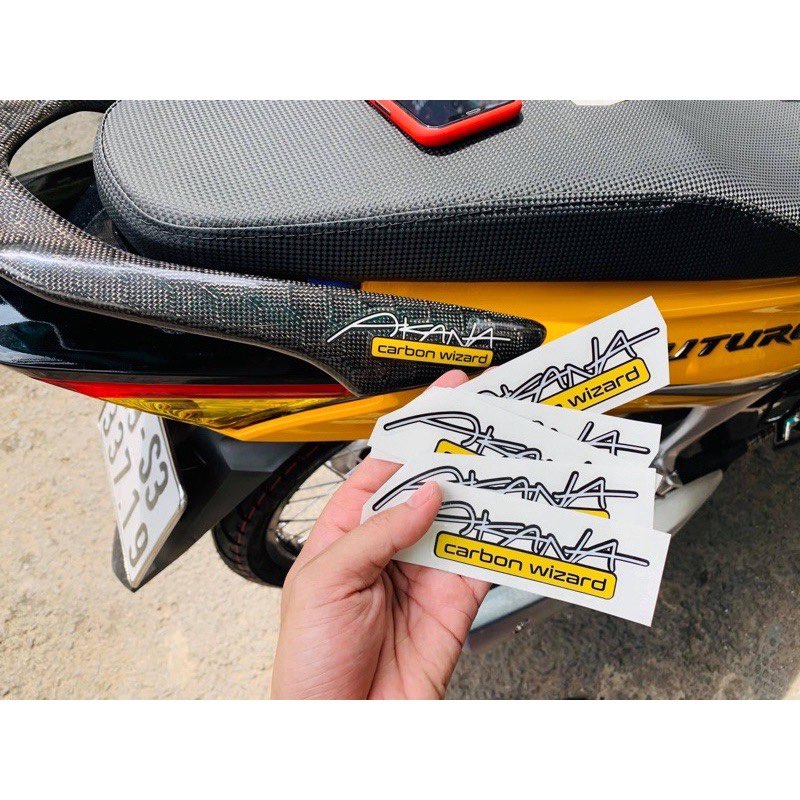 Tem Sticker AKANA Carbon Wizard | Decal Phản Quang Chính Hãng