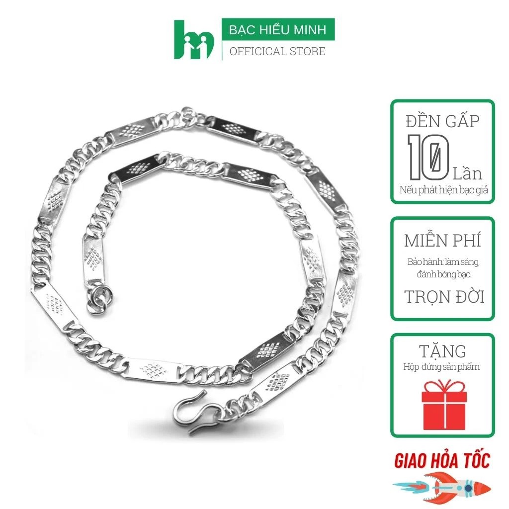 Dây chuyền Bạc Hiểu Minh nam dbn018 8 chỉ