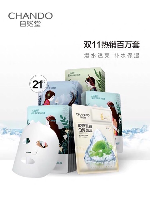 21 miếng mặt nạ Chando himalaya