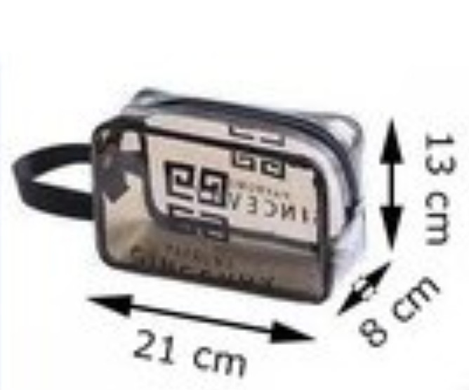 Cosmetic container bag transparent mini travel waterproof, bag cosmetic cases makeup travel bag fashion Female