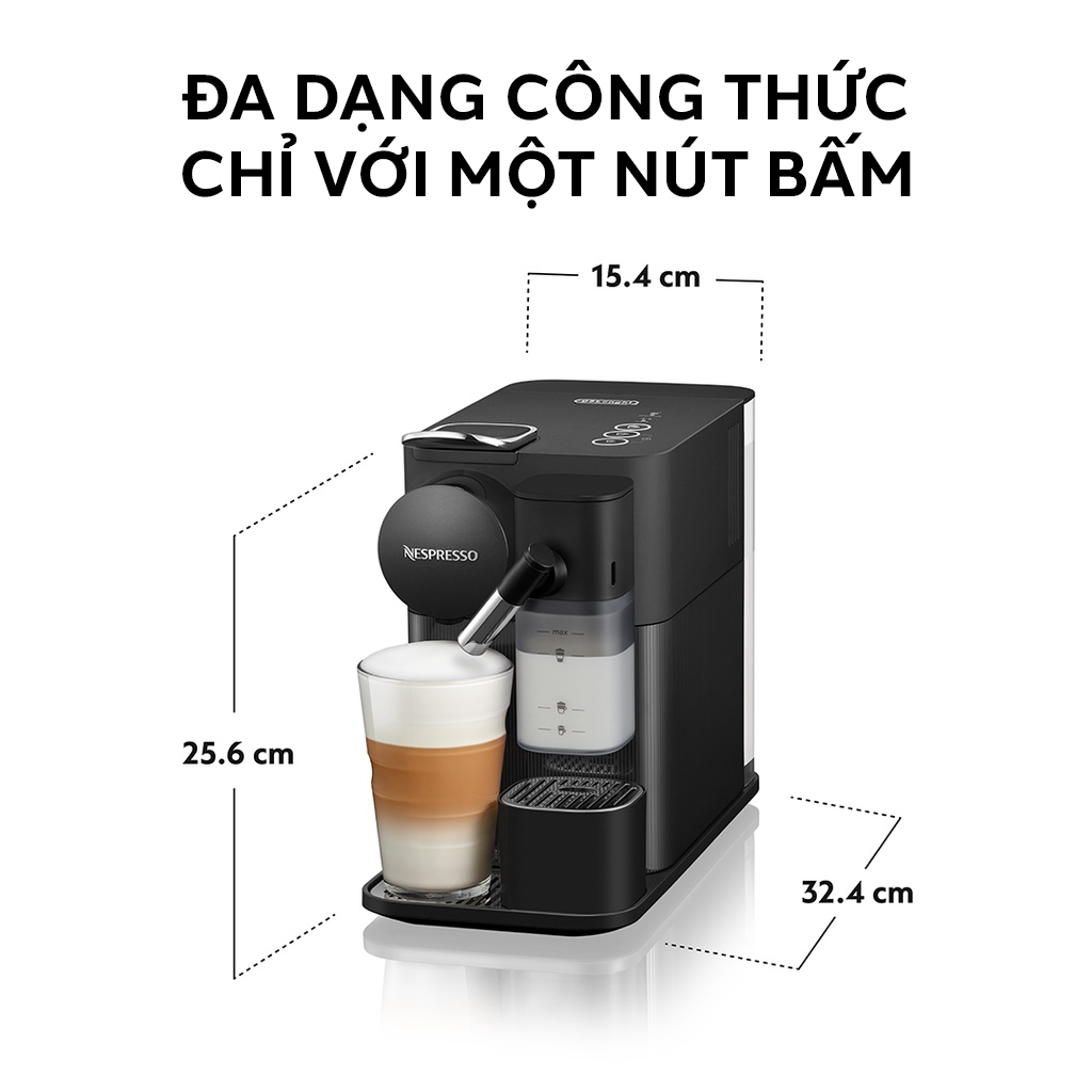 Máy pha cà phê viên nén Nespresso Lattissima One - Đen