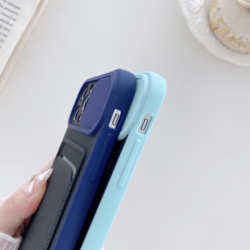 [Clover 2020] Ốp lưng iPhone 13 Pro Max , 13 Pro, 13 mặt lưng có khe đựng thẻ