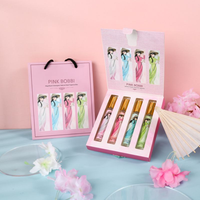 Hộp Nước Hoa Cô Gái Áo Dài với 4 mùi hương thanh mát