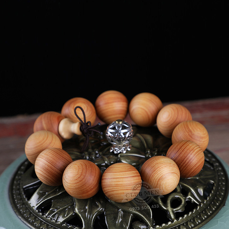 [BH 12TH] VÒNG TAY PHONG THỦY - GỖ TÙNG BÁCH (có Hộp)