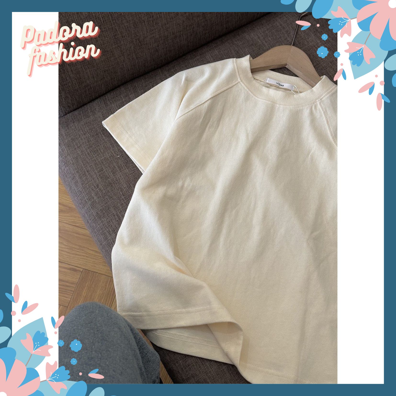 Áo babytee thun trơn áo cotton tay zap lăng nữ Padora-A6