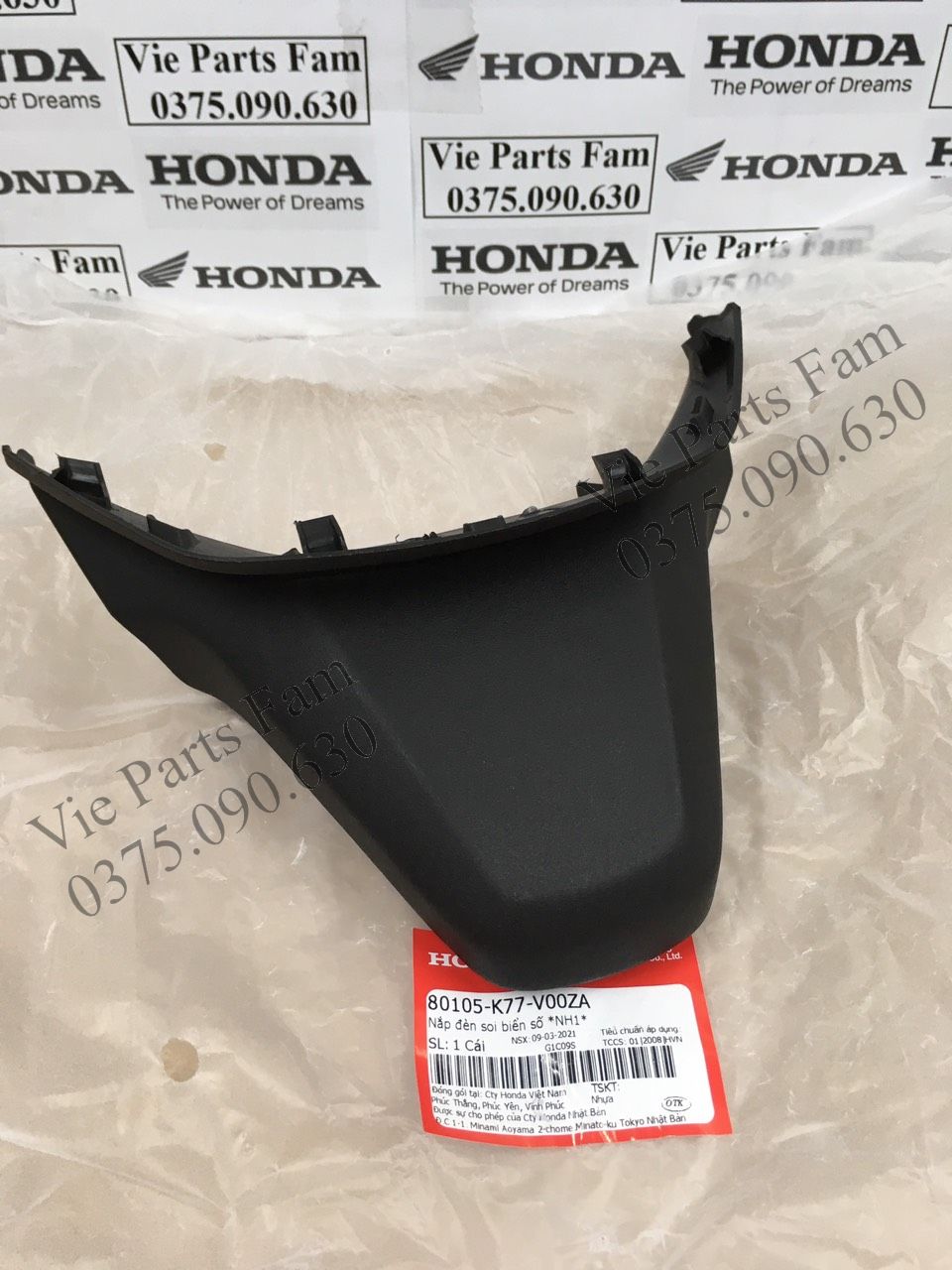 Nắp chụp đèn soi biển số SH 2017-2018-2019 chính hiệu honda